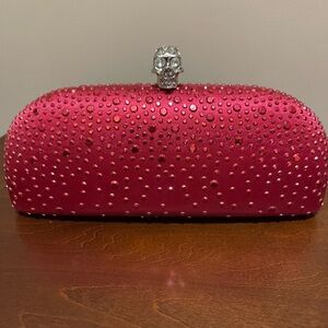NEW Red Jeweled Evening Bag